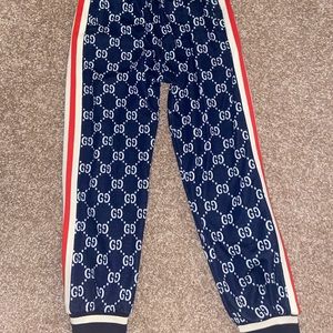 gucci jacquard jogging pants M